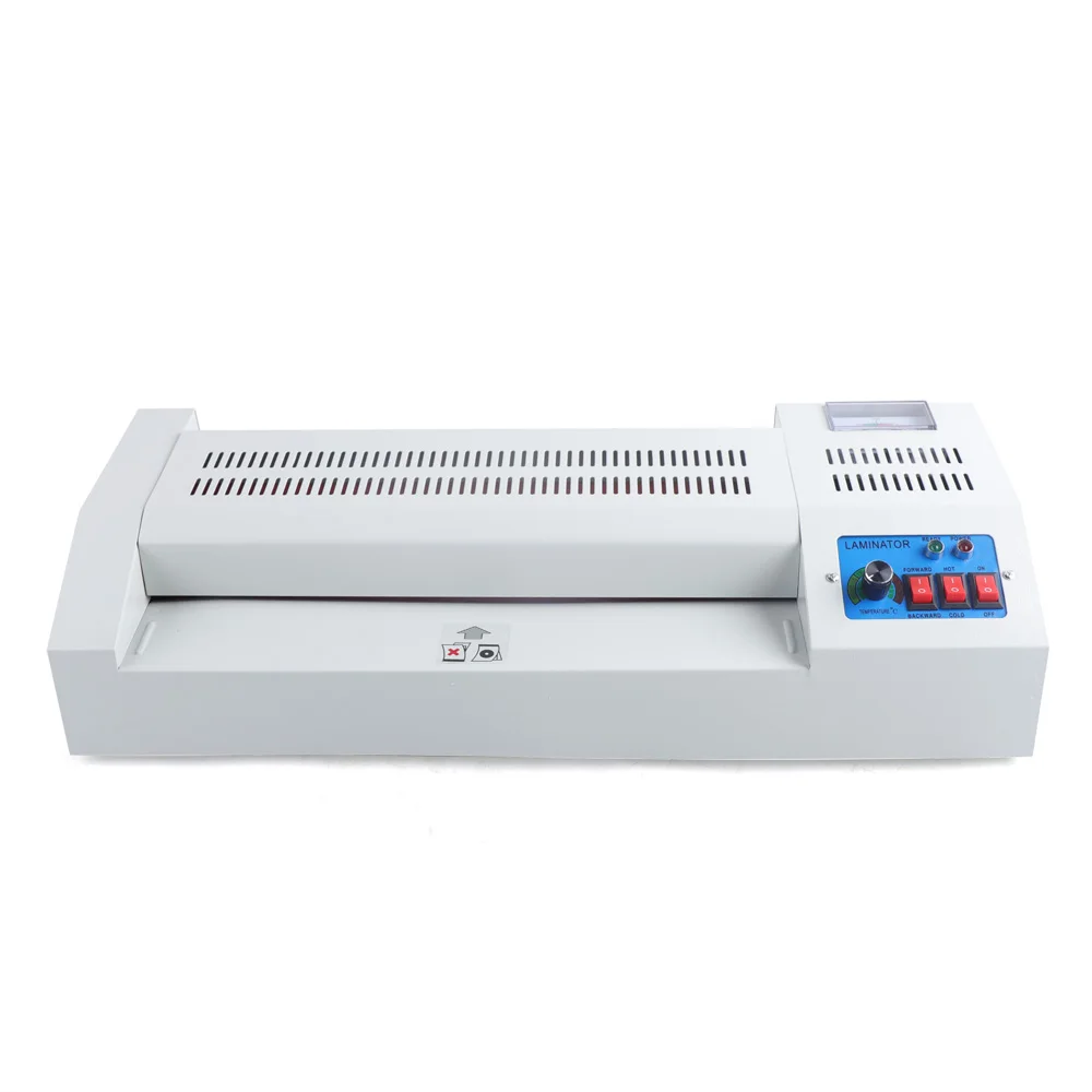 Metal & ABS, Adjustable Temp (176-356℉), Cold & Hot Lamination, 4 Rollers, Quick Heat Dissipation, Simple Operation