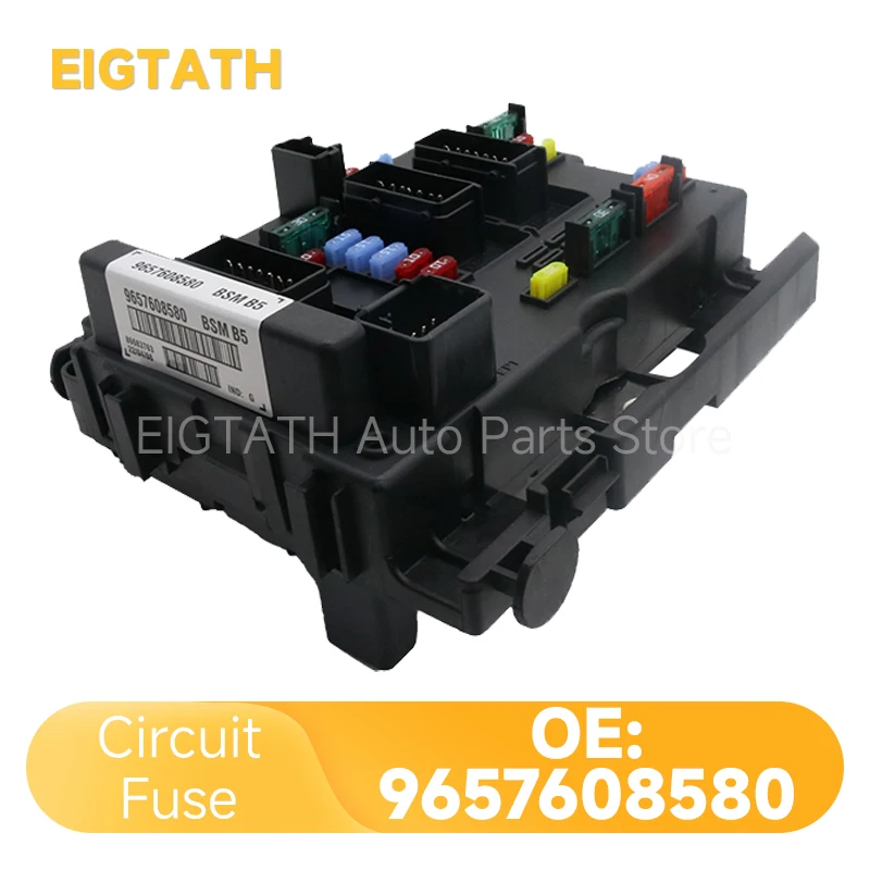 

9657608580 Fuse Box Assembly Relay For Peugeot 206 207 307 Citroen C2 9650664080 9657608780 9650663980 9657573680 6500Y1 6500Y0