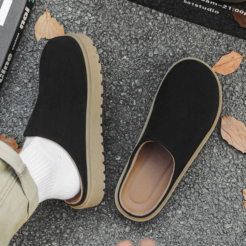 Men's Casual Slip On Slippers Summer New Soft-Sole Anti-Slip Comfortable Outdoor Walking Shoes Fashion Youth Joker Tide Slippers