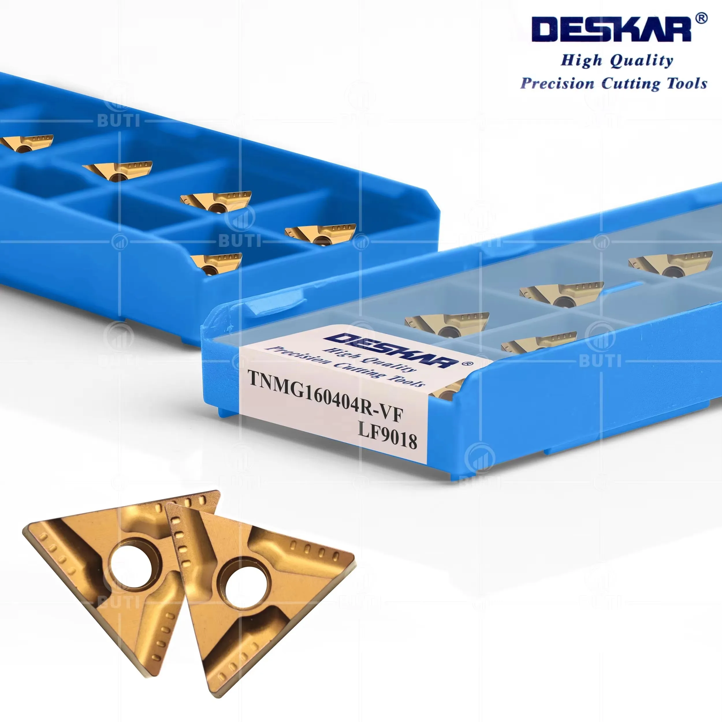 

DESKAR 100% Original TNMG160404/08R-VF L-VF LF9018 CNC Triangle Positive And Negative Turning Blades For Processing Steel Parts