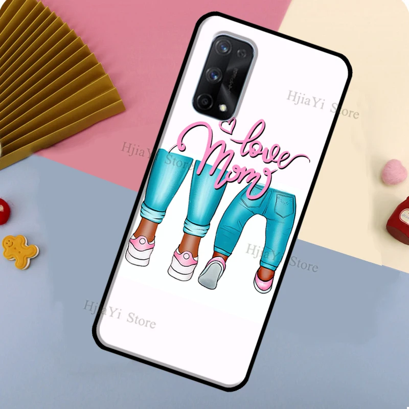 Super Mom son daughter Heels Baby Girl For Realme 10 11 Pro Plus GT Neo 5 C55 C35 C33 C31 C30 C21Y OnePlus Nord CE 2 3 Lite Case