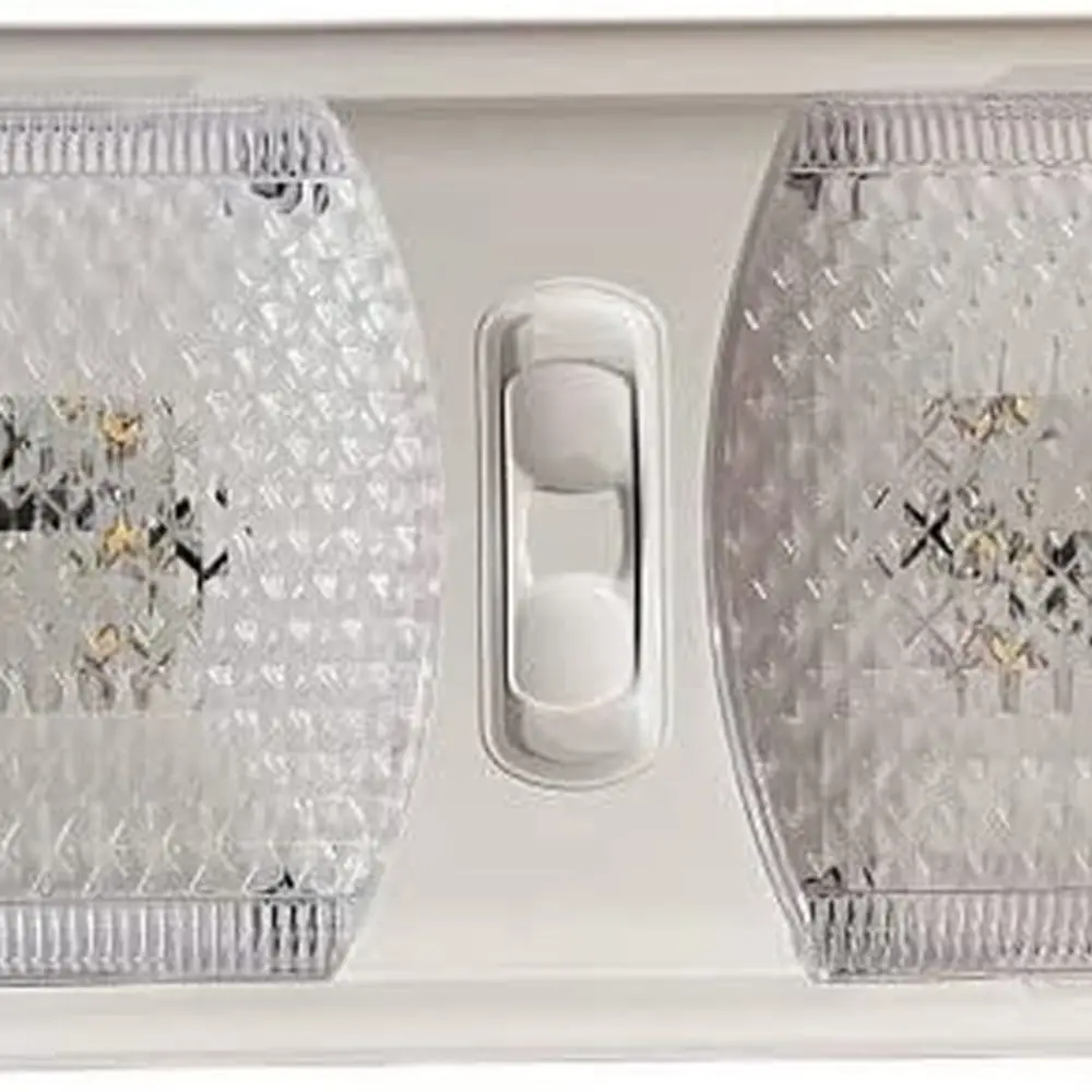 RV Designer L805, Pancake Light, LED, 12 Volt, Double