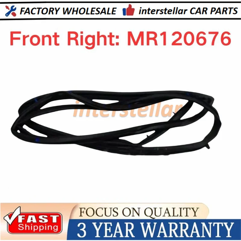 NEW 1PC for Mitsubishi Pajero 2 MK2 1990-2004 MR120675 MR120676 Front Rear Left Right Door Trunk Door Doorpost Rubber Seal Strip