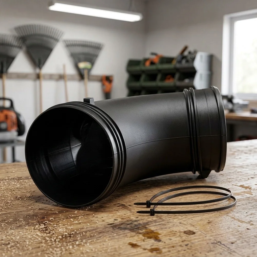 4283-700-6900 Plastic Blower Tube Elbow Compatible with For BR800 For BR800X Backpack Leaf Blower Black Airflow Pipe Bend