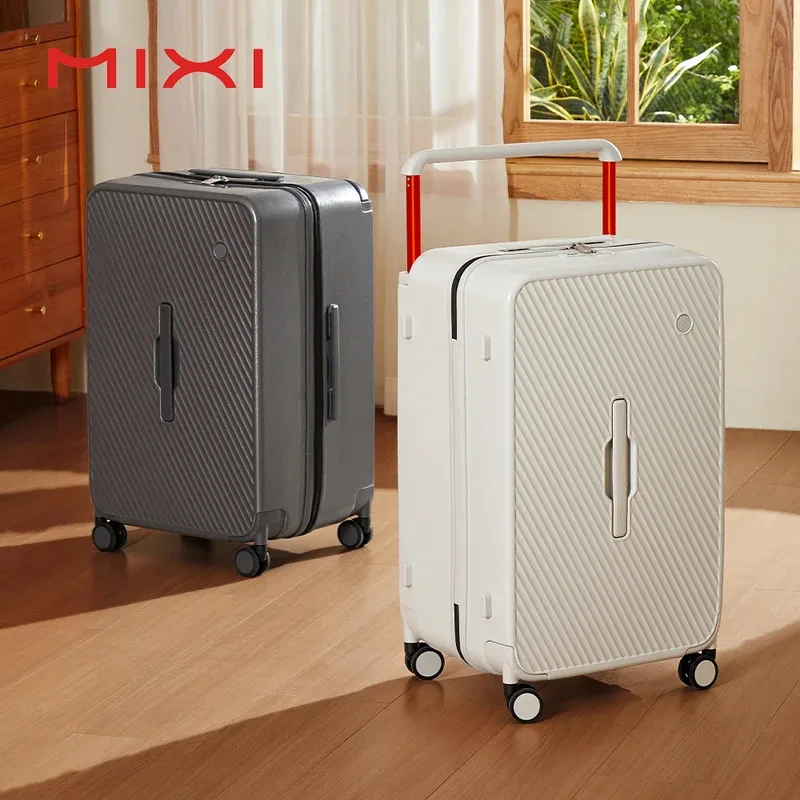 Large-Capacity Suitcase Trolley Case 26inch Checked in Hardside Rolling Wheels Luggage Wide Handle Travel Suitcases Trunk