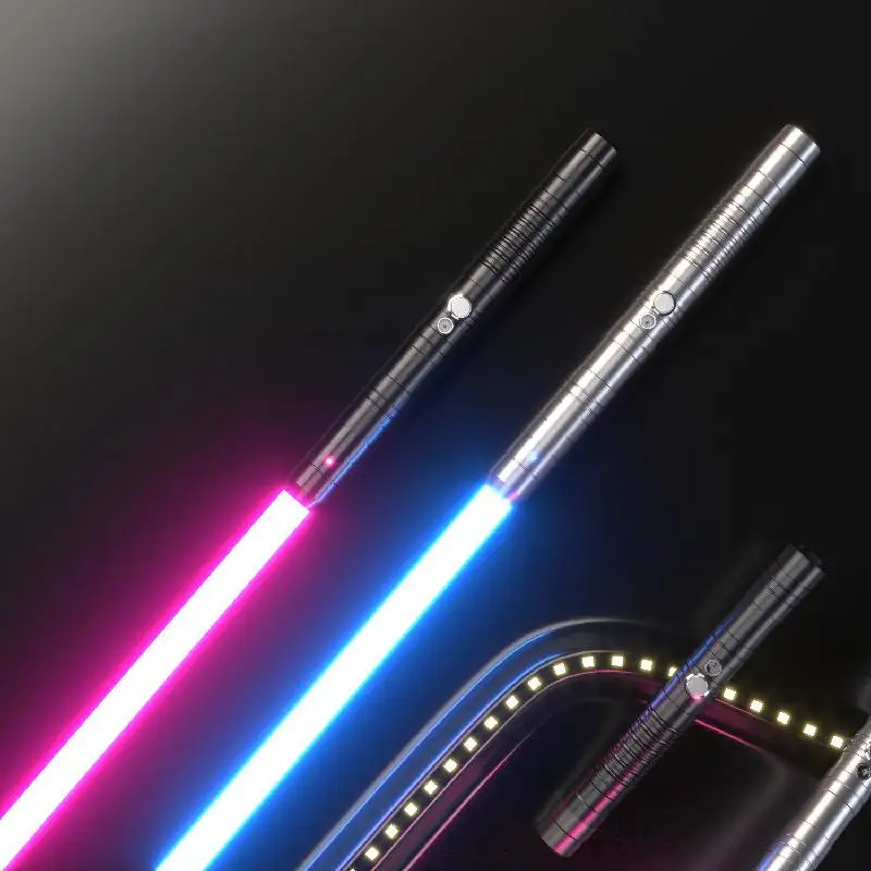 

RGB Lightsaber Metal Light Saber Toy Laser Sword 7 Colors Espada Kpop Lightstick 2In1 With Sound Laser Sword Cool Boy Toys Gifts