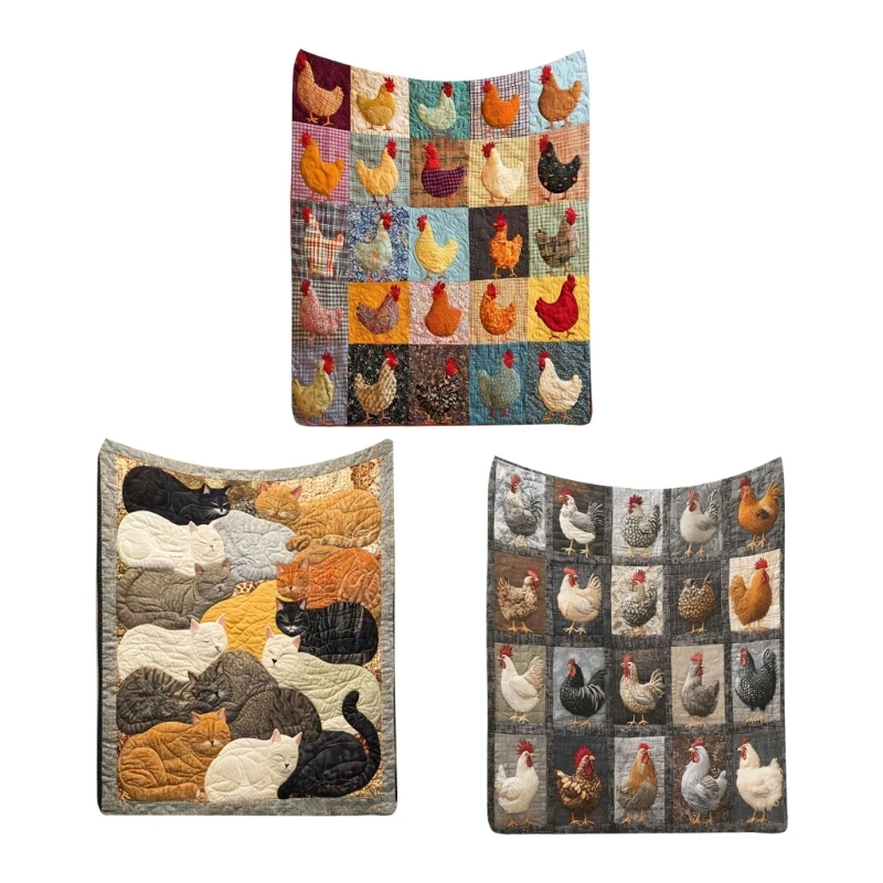 

Мягкое фланелевое одеяло с красочным принтом в виде петуха, бархатное флисовое одеяло для дивана-кровати, дорожное одеяло на