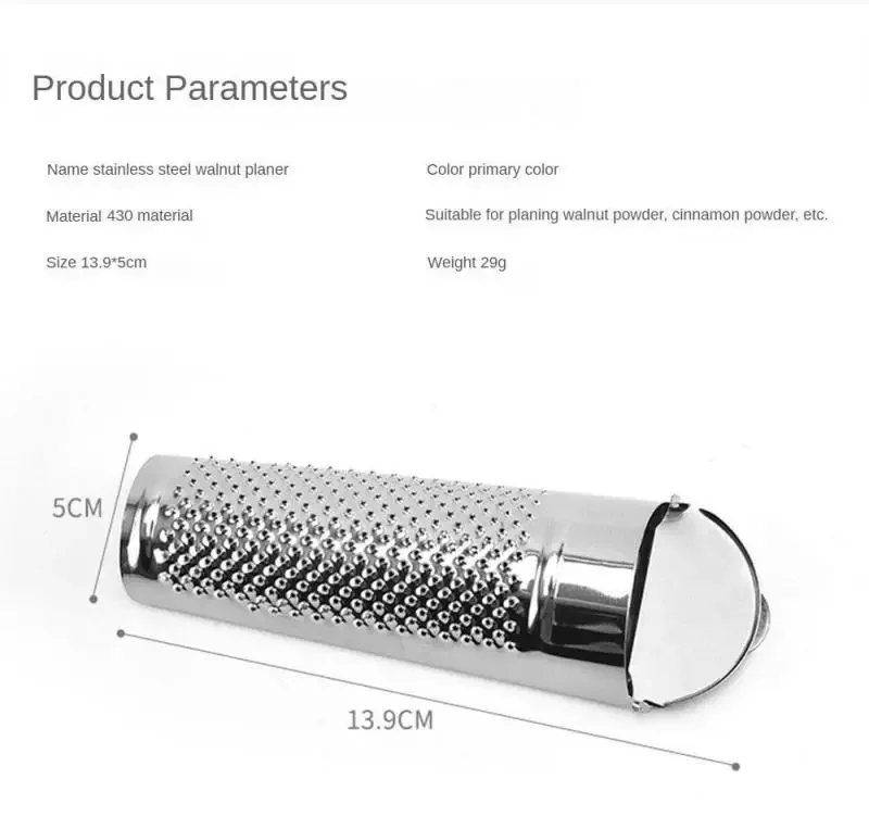 1PC Stainless Steel Versatile Hand Held Nutmeg Citrus Ginger Grater Multifunctional Ginger Garlic Nut Planer Kitchen Accessories