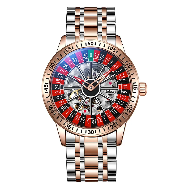 Genuine Goods Gambling Plate Men's Watch Full-Automatic Waterproof Trendy Unique Mechanical Watch