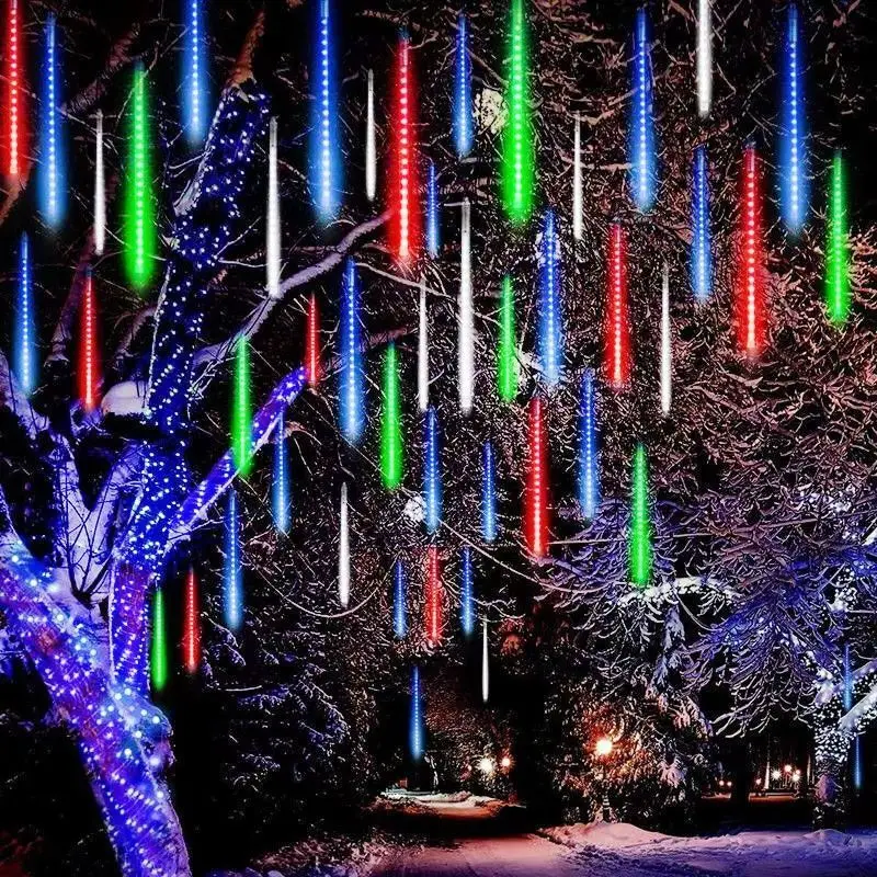 Imagem -05 - Luzes Led String Solar Rua Guirlanda Decoração de Árvore de Natal ao ar Livre Impermeável Ano Novo Jardim