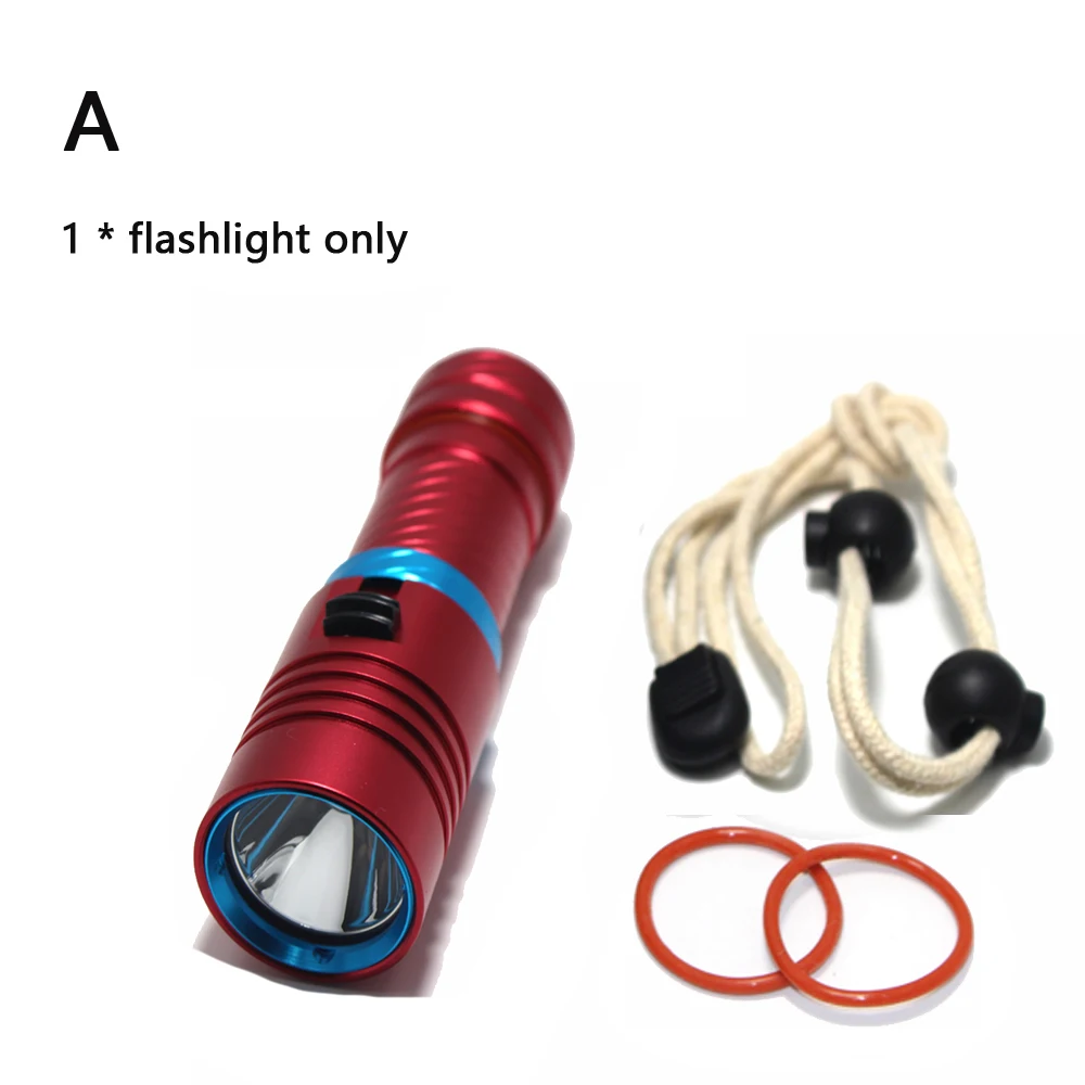 La mejor linterna de buceo, lámpara LED subacuática, potente linterna L2 de 3800 lúmenes para acampar y pescar