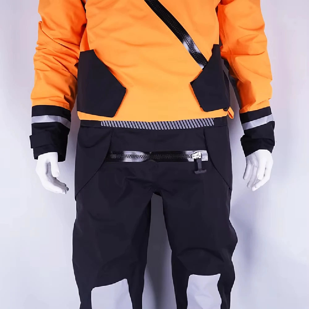 Мужской оранжевый спортивный костюм 2025, водонепроницаемый дышащий 3-слойный спортивный костюм для каяка для каякинга, рафтинга, гребли на каноэ, SUP, серфинга, рыбалки