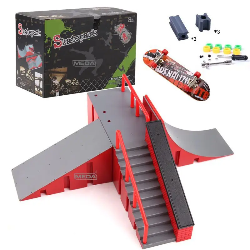 Finger skateboard scene DIY Mini Park slope Track Stairs Venue combination Children's indoor home toys Christmas birthday gift
