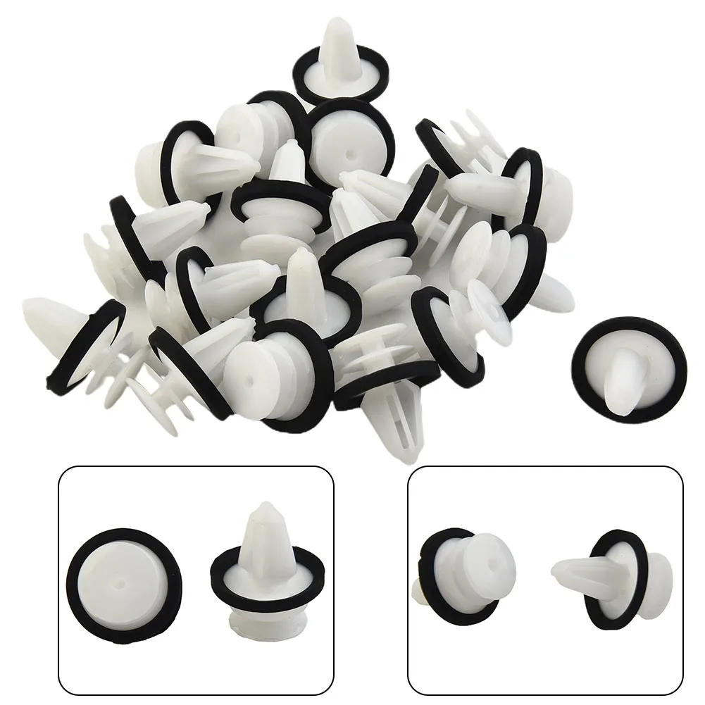 

20pcs Car Door Trim Panel Clips With Sealer Ring For Ford W713297-S300 Car Interior Accessories Auto Fastener Clips