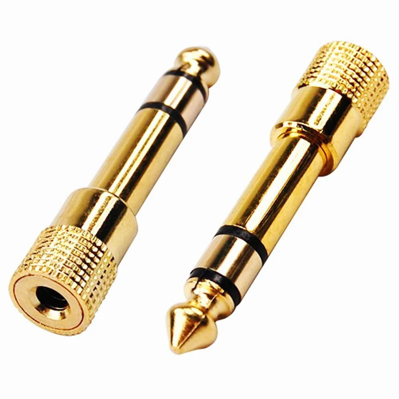 6.35MM maschio a 3.5MM femmina Jack 3.5 connettore altoparlante adattatore Audio 3.5jack Aux convertitori per altoparlante Jack per chitarra 6.35