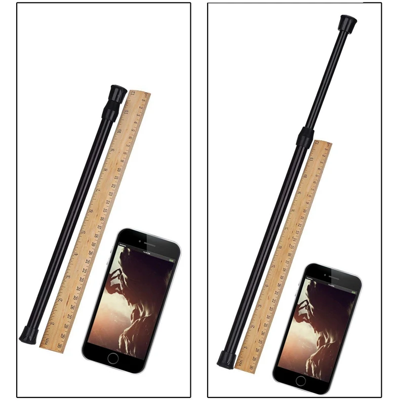 2 Set Accessories: 1 Set Cupboard Tensions Rod Spring 11.81 To 20 Inches & 1 Set Heavy Duty Closet Rod 1-1/3 Inches