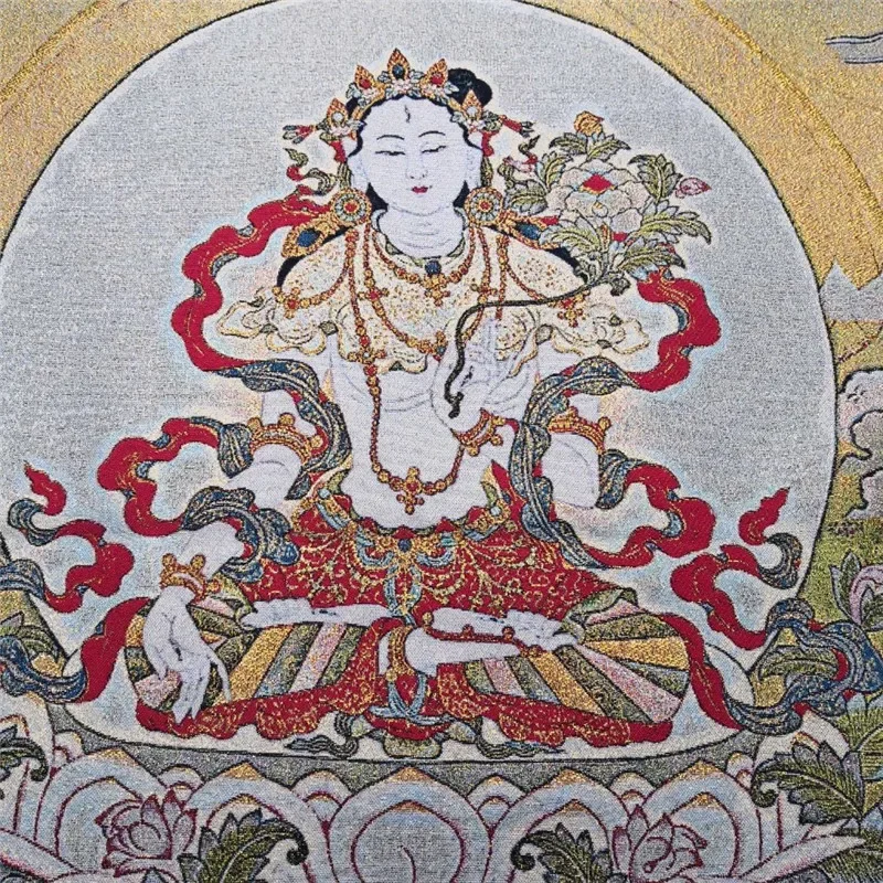 China oude Tibet zijde Thangka zoals hangende schilderij Fengshui Tibetaans Boeddhabeeld