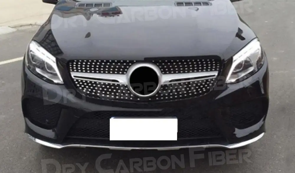 

ABS Black Car Grill Front Bumper Lip Racing Grills For Mercedes Benz GLE Class W166 SUV 2015-2019