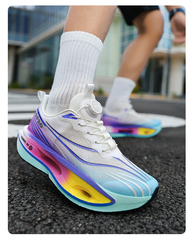 Herren-Sportschuhe, Laufschuhe mit Carbonplatte, Marathon-Sneaker für Herren, Rennschuhe, stoßdämpfende Sportschuhe für Damen. – Detail 38