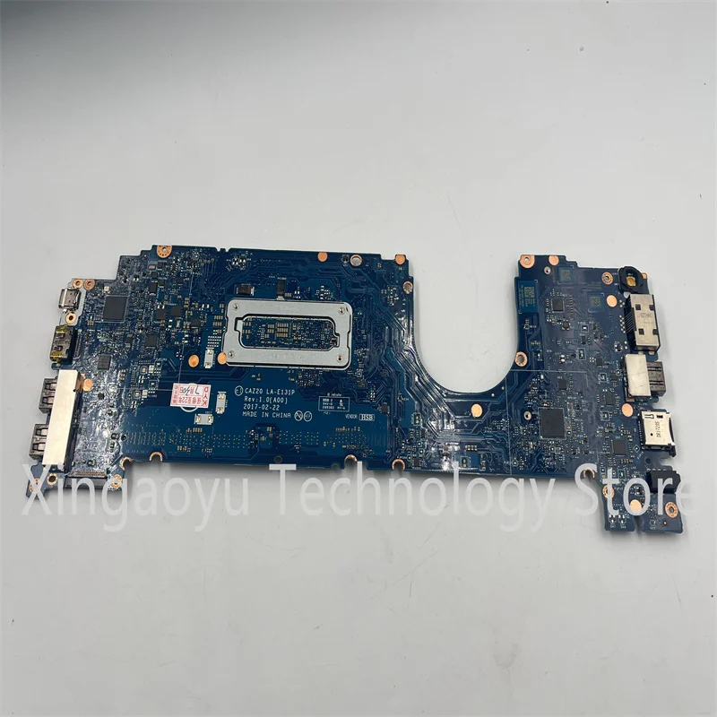 Original For DELL 7480 Notebook Motherboard SR33Z i7-7600U CPU LA-E131P CN-0CXWHP 0CXWHP CXWHP 100% TESED OK