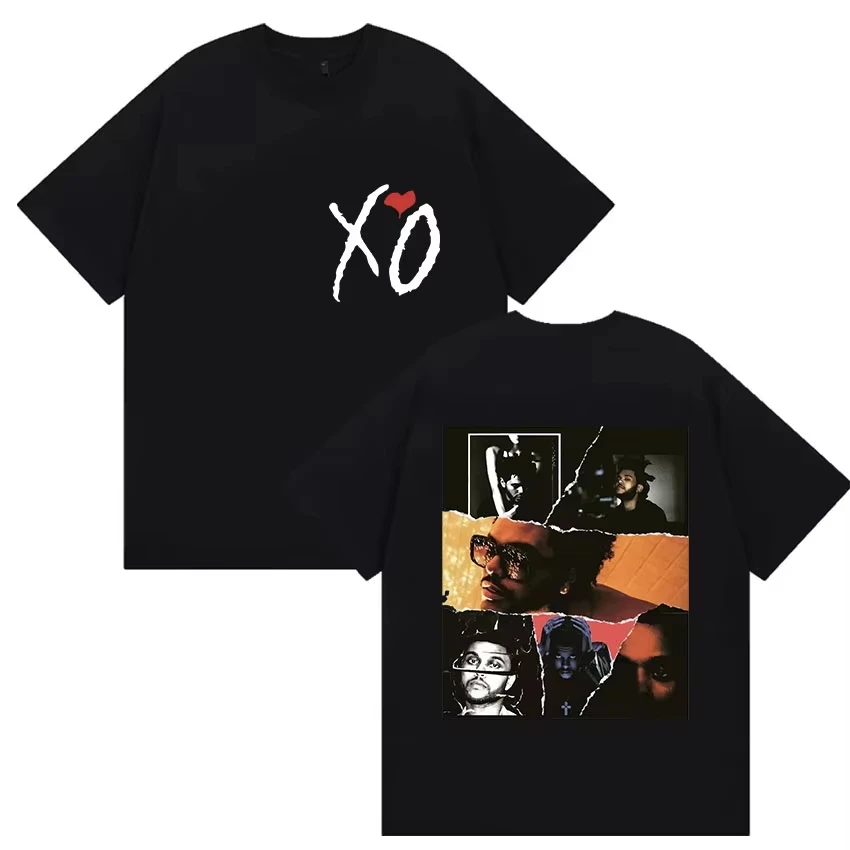 Unisex Pop Rapper The Weeknd XO 2026 Album Print New Hip Hop Neutral Street Fashion Short Sleeve Women And Men T-Shirt