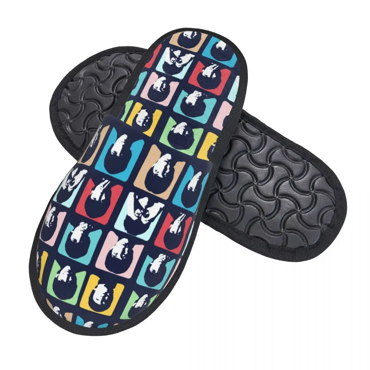 Heavy Metal Rock The Beatle Cozy Scuff Memory Foam Slippers Women Hotel House Shoes