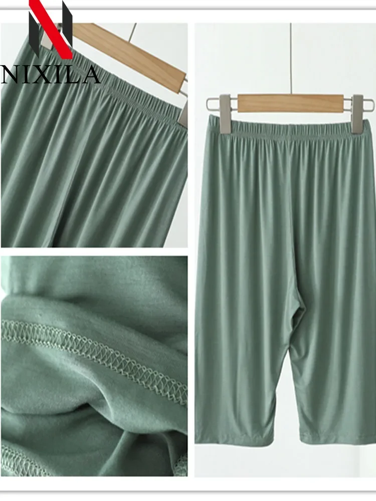 กางเกงขาสั้นขี่จักรยานของผู้หญิงสำหรับฤดูร้อนกางเกงเลกกิ้งขาสั้นเอวสูงสีขาวยืดหยุ่นลำลองกระชับสัดส่วนเซ็กซี่แบบสั้นมาก