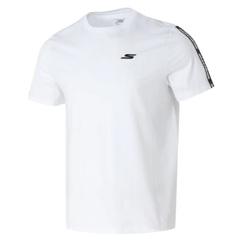 

Skechers Men's Knitted Crew Neck Shirt Short-Sleeved T-Shirt Loose Round Neck Men's Commuter Sports Casual Wear P225M270-0019