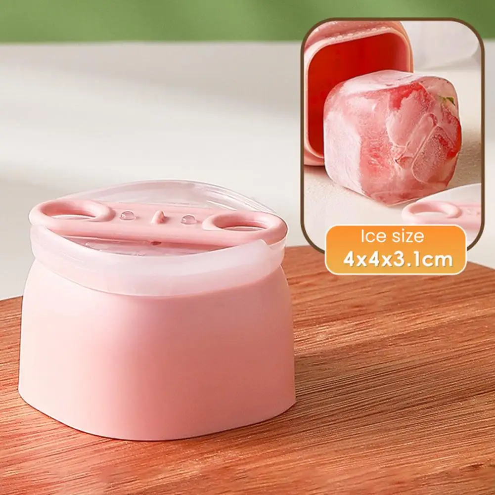 Microwave Safe Ice Tray 3pcs Ice Cube Mold Set Food Grade -free Silicone Tray with Lid Heat Resistant Easy Release Ice Cube
