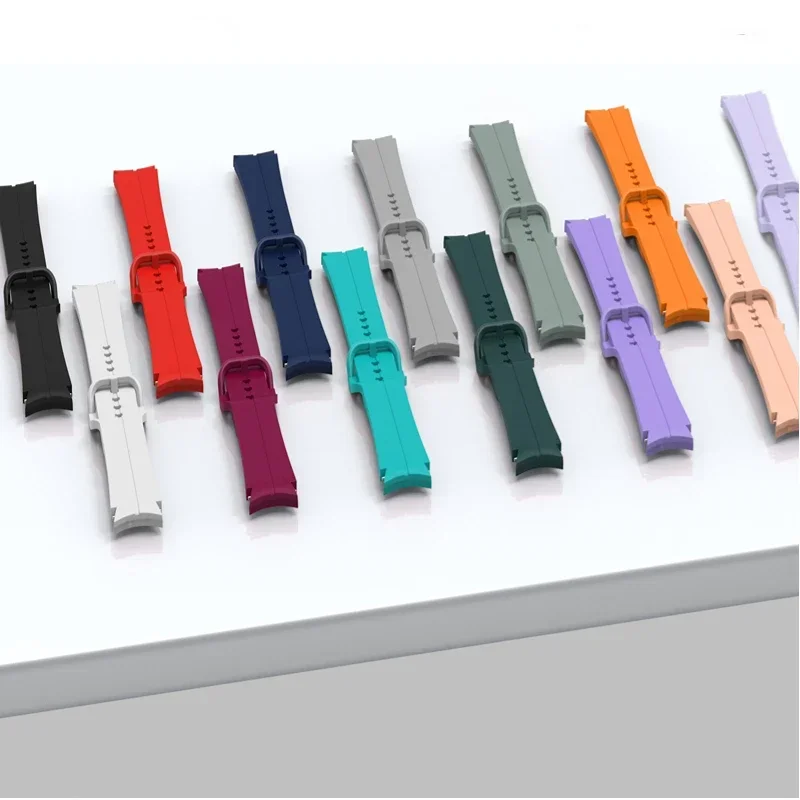 Силиконовые спортивные ремешки для Samsung Galaxy Watch 7/6/5/4 44 мм 40 мм 4 Classic 46 мм 42 мм 6 Classic 47 мм 43 мм Galaxy Watch 5 pro 45 мм