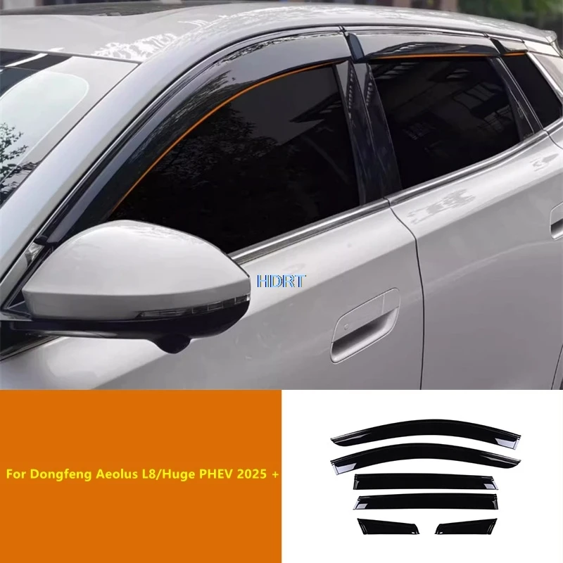 

Car Styling Window Deflector Visor Fit For Dongfeng Aeolus L8/Huge PHEV 2025 + Weather Shield Sun Rain Shelter Cover Accessories