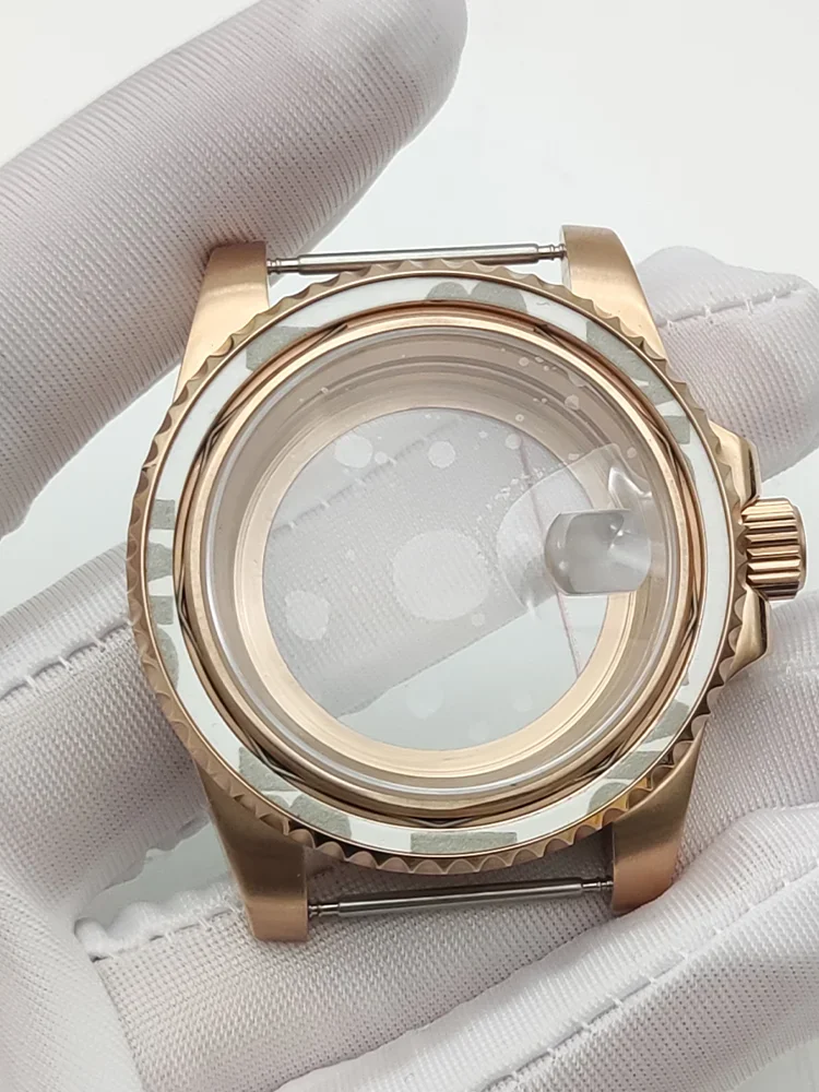 Stainless steel rose gold case, modified watch accessories, substitute NH35NH36 movement