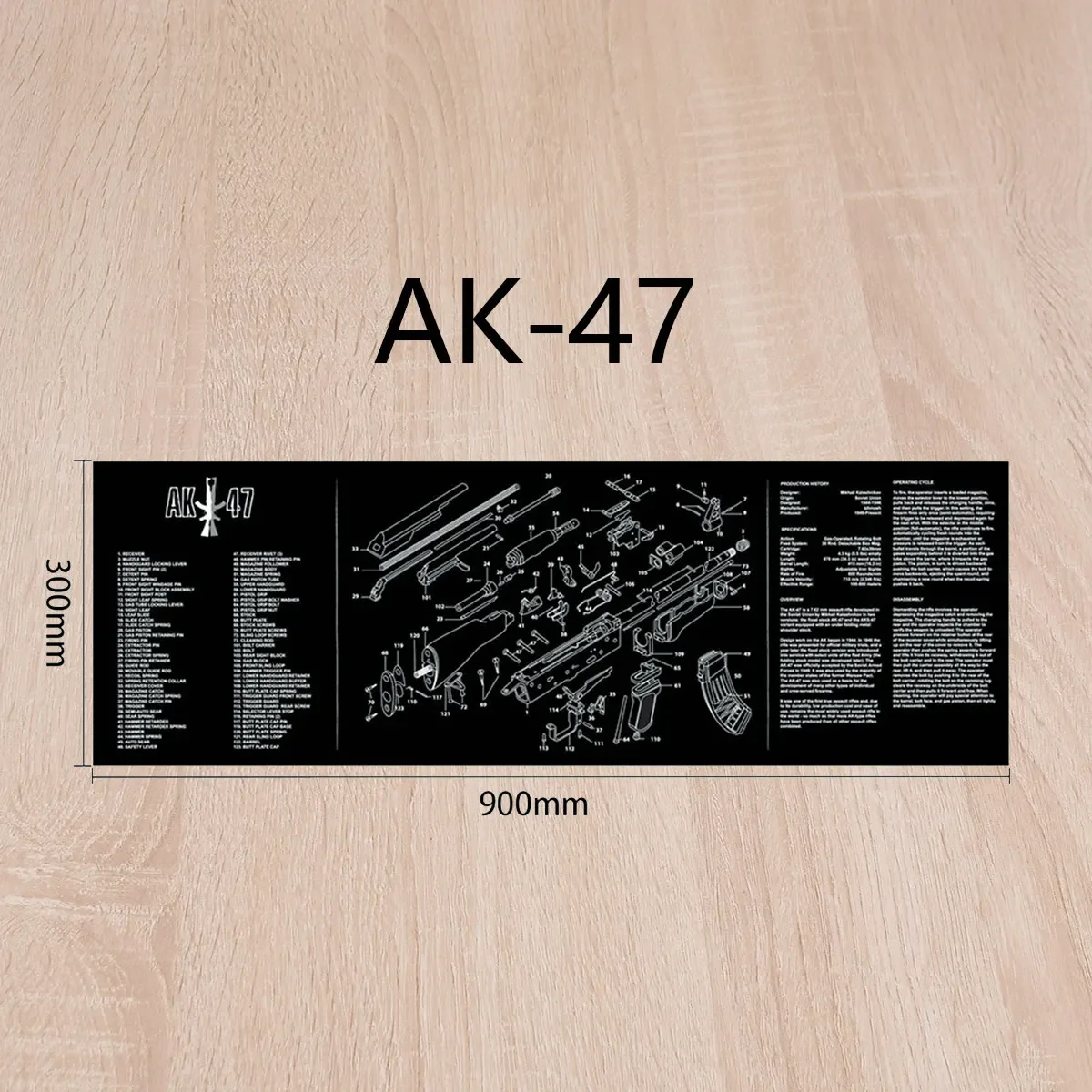 Glock 17 19 Gun karet pembersih Mat Mouse Pad untuk AR15 AK47 Gen5 1911 CZ-75 P320 CZ shadow2 SA Remington 870 MP5 Gun Pad