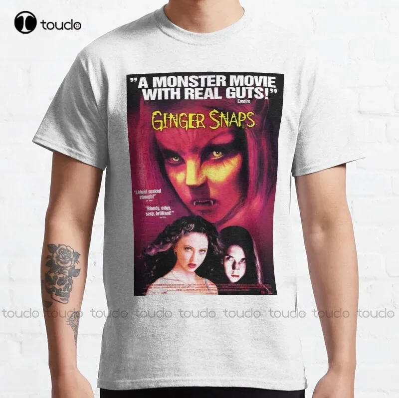New Ginger Snaps Artwork Movie Film Cult Horror 90S Goth Halloween Classic T-Shirt Woman Shirts Cotton Tee Shirts Xs-5Xl Tshirt