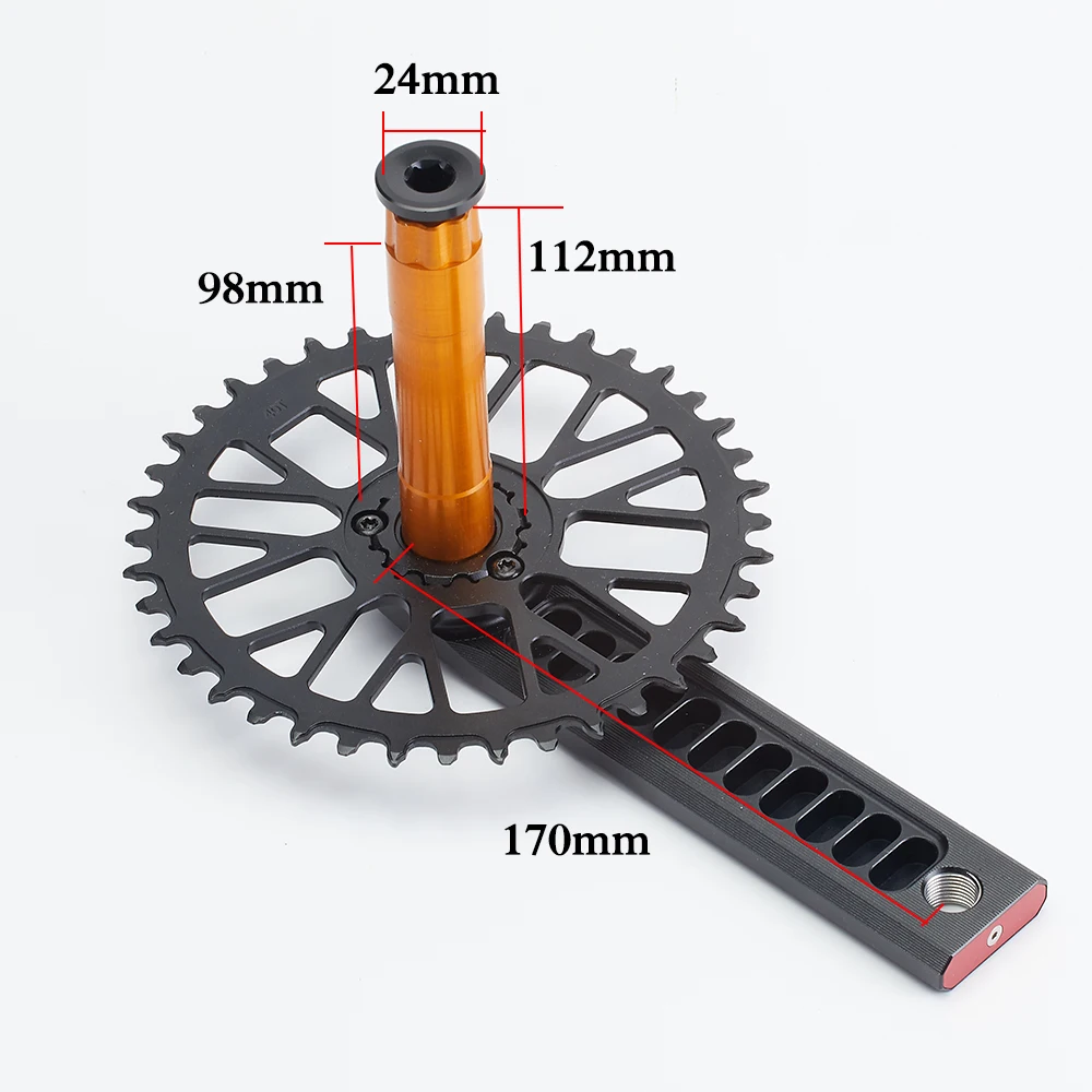 RACEWORK Road Bike Crankset 9/10/11/12 Speed CNC 170mm Hollow Bicycle Crank 40/42/44/46T Single Chainring With BB For GXP Gravel