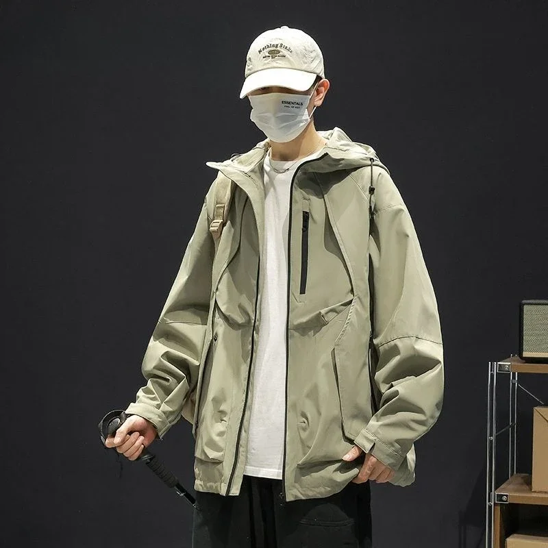 6XL 7XL Luxury Brand Men Spring Autumn Waterproof Jacket Windproof Windbreaker Climbing Fishing Hooded Coats Tactical Jacket