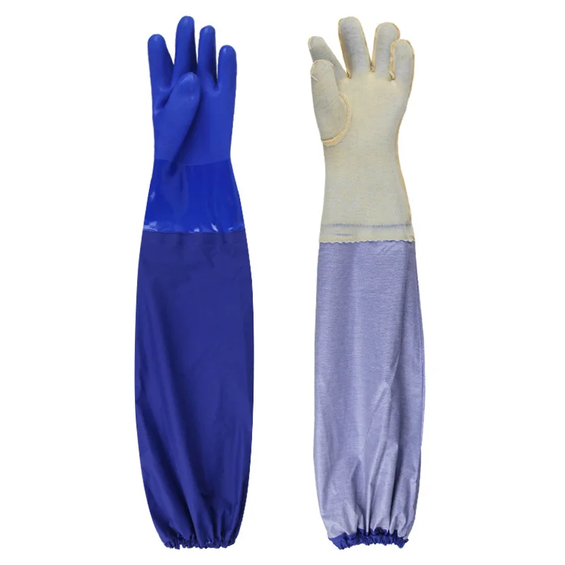 Thick Kitchen Clean Tools Protect Family Health Acid and Alkali Resistant Kitchen Tool Waterproof Long Rubber Gloves