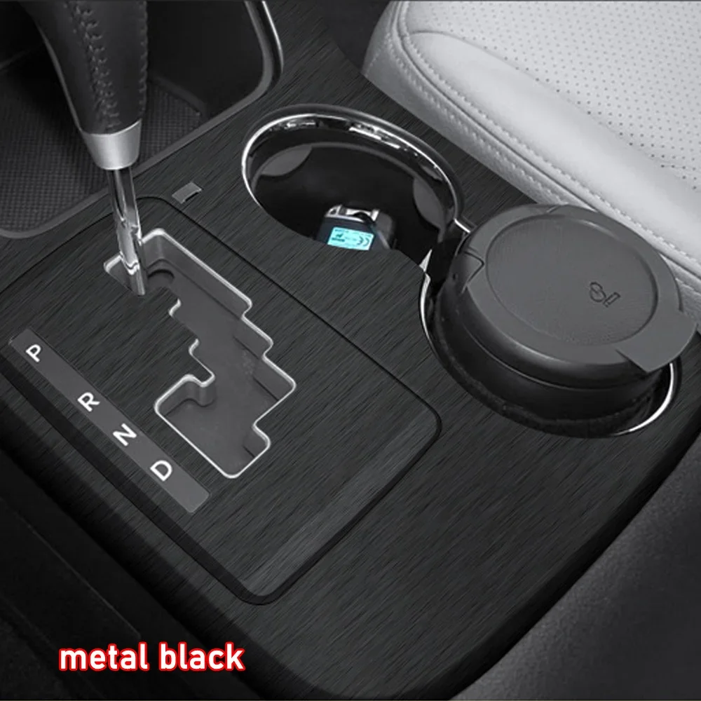 Car Interior Sticker Gear Box Protective Film For Kia sorento 2009-2014 Car Gear Panel Sticker Carbon Fiber Black