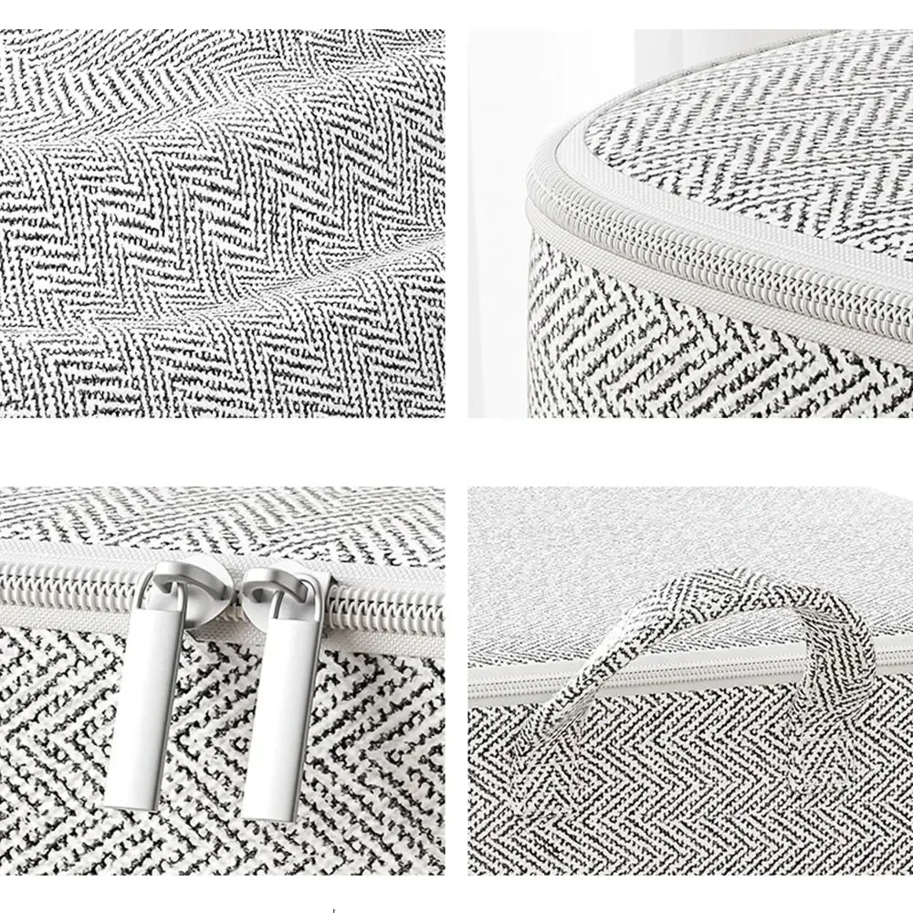 Non-woven Quilt Storage Bag with Lids Zipper Foldable Clothes Quilt Bins Container Large Capacity Dust-proof Bag Organize image 5