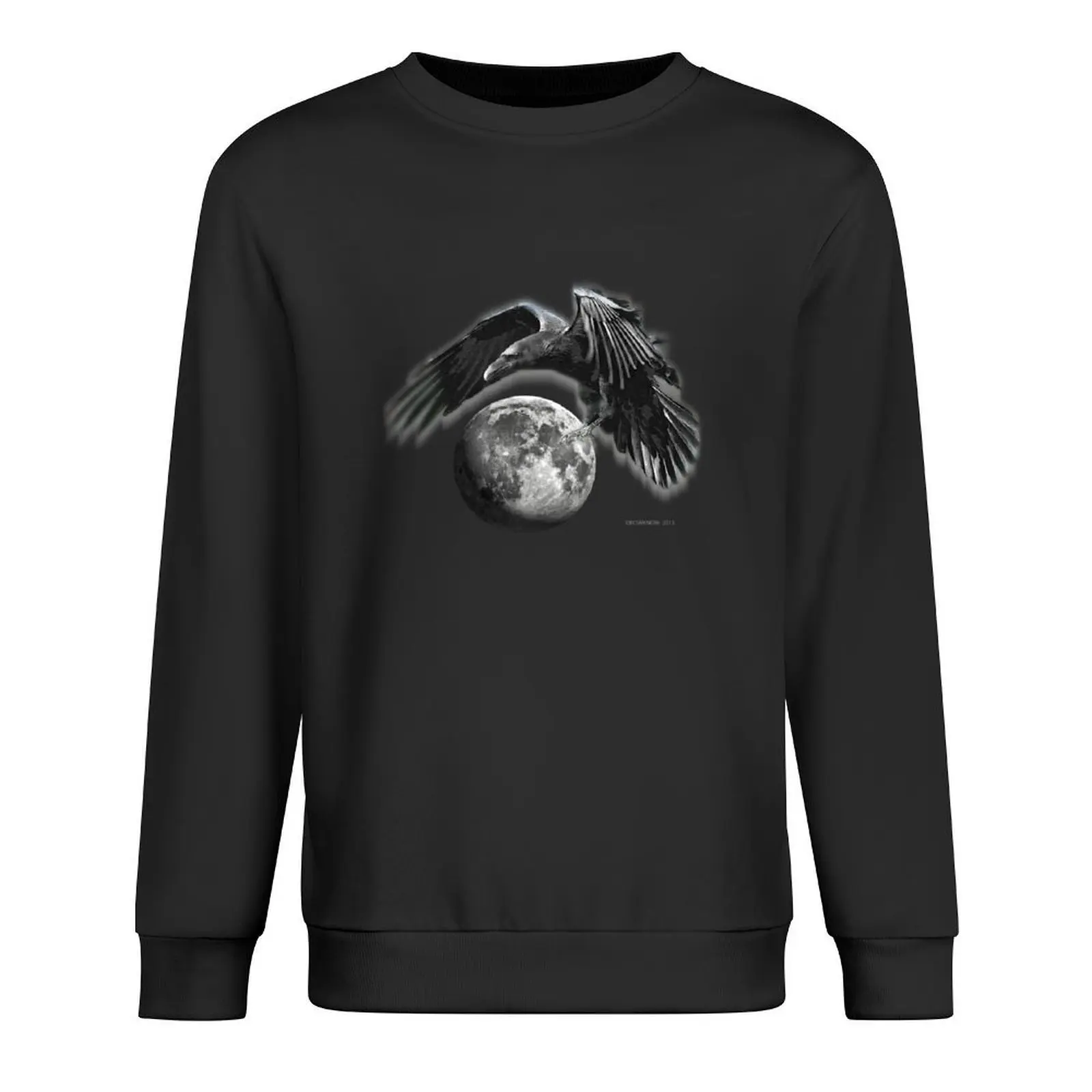 

FULL MOON CROW Pullover mens designer clothes autumn new products japanese style mens clothing hoody