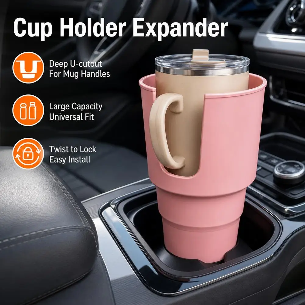 Auto-Getränkehalter-Adapter für 32-40oz Tumbler-Becher, Wasserflaschenhalter, universelles Auto-Innenzubehör – Detail 11