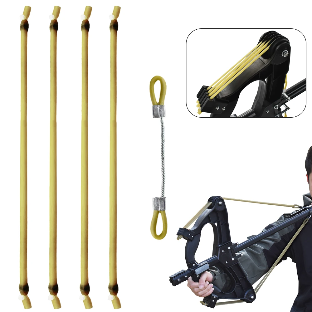 Tubular Rubber Band Shooting Accessories Rubber Band Accessories for Steel Ball Slingshots Professional Hunting Tools
