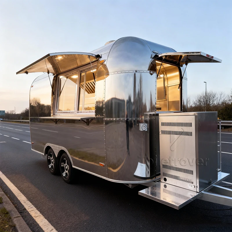 

Customizable Mobile Ice Cream & Coffee Fast Food Truck Special Transportation Trailer for Sale for Your Kitchen Venture