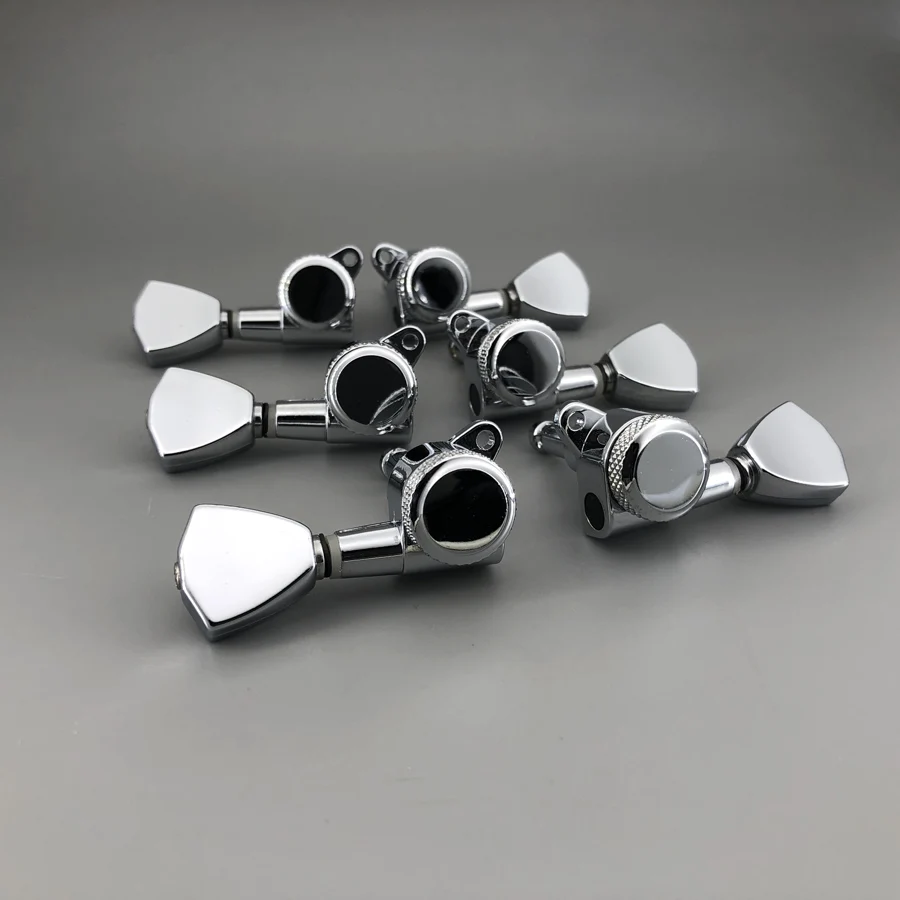 Keystone Schaller M6 Type Guitar Chrome Locking Deluxe Guitar Machine Head Tuners Tuning Pegs for Buckethead Guitar well 3R3L