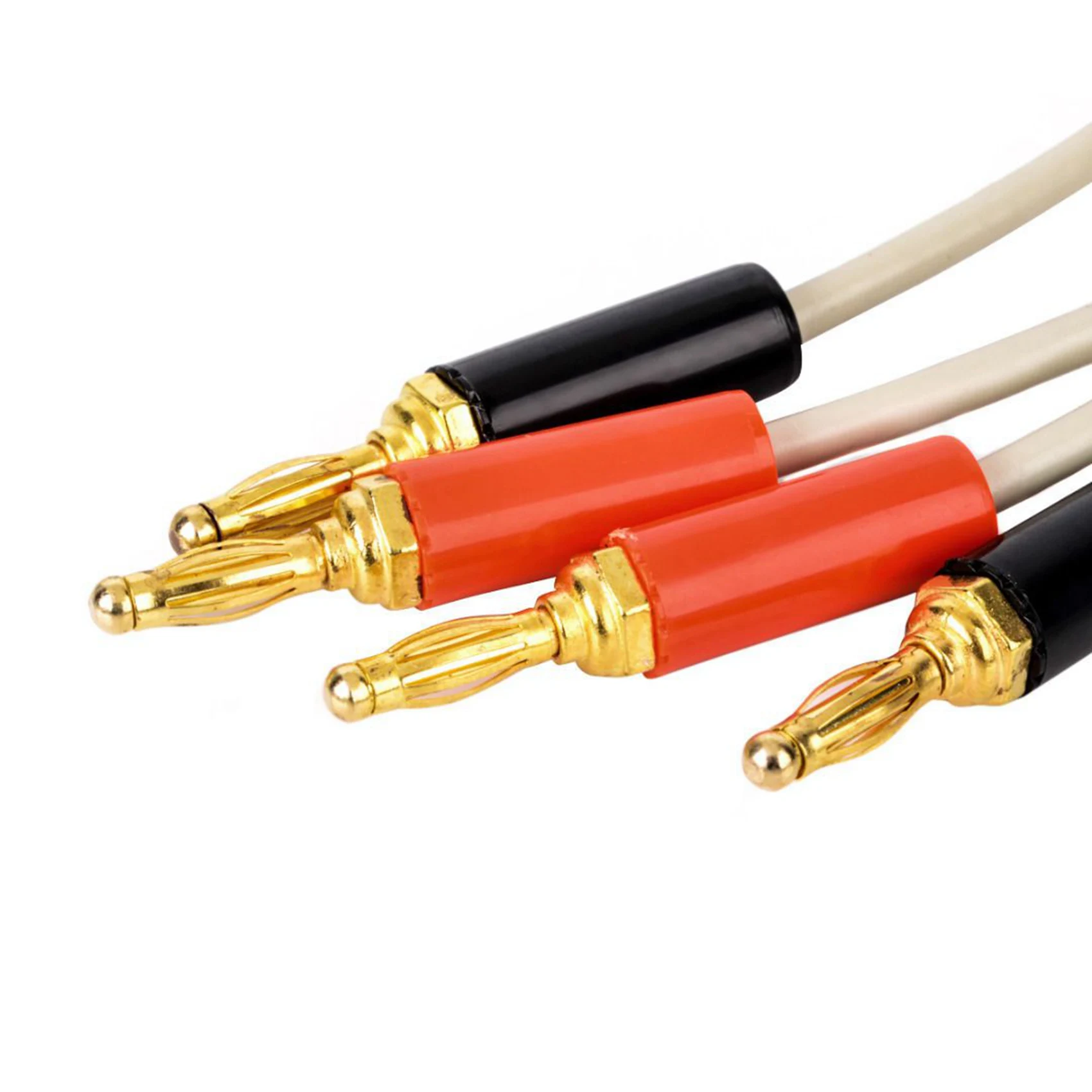 DTEN-2 Paire de sondes de test LCR à faible résistance avec clips banane isolés pour câble, bornes de mesure Kelvin, Nouveau