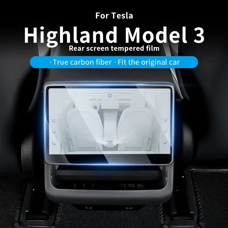 

For 2025Tesla Highland Car Screen Tempered Glass Protector Film For Tesla Model3 Y Accessories Navigator Touch Display HD Film