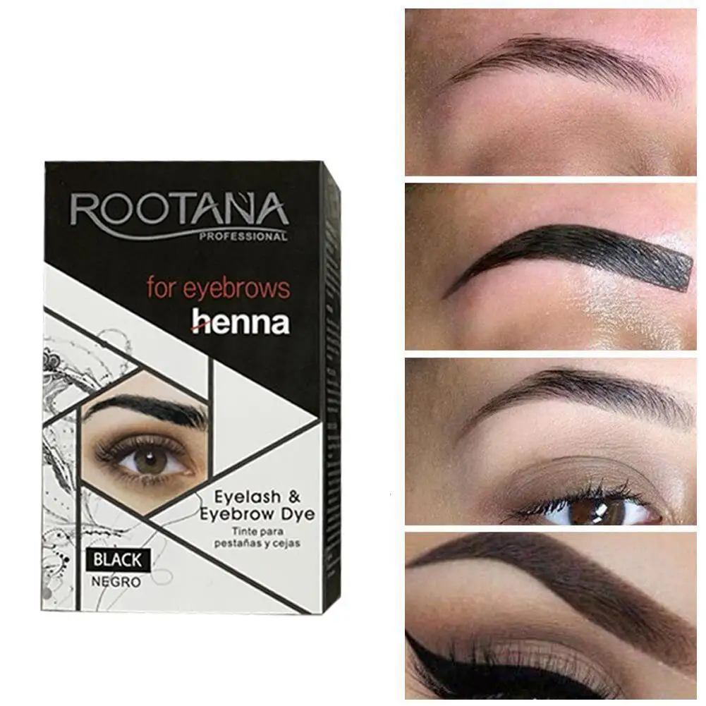 10 Eyebrow Dye Tattoo Cream Henna Waterproof Long Lasting Sweat-proof Eyelash Tint Gel Eye Brown Semi-permanent Fast Dry Mascara