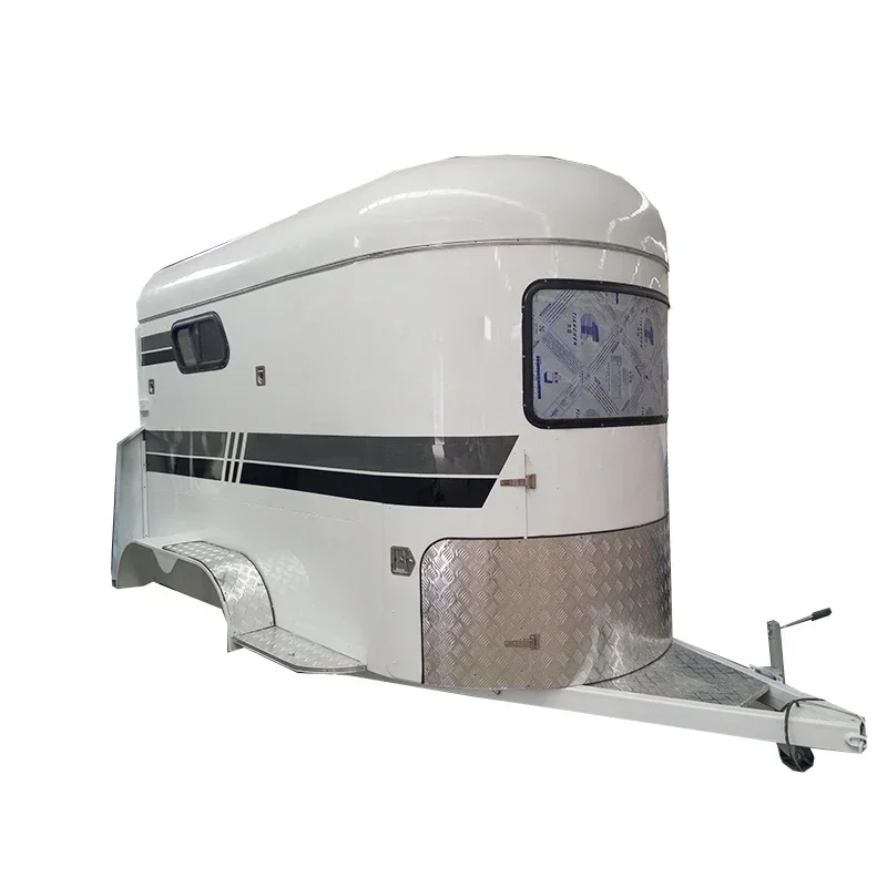 Hot Sell 2 Horse Trailer Angle Straight Loading Camper Float Australian Standard for Sale