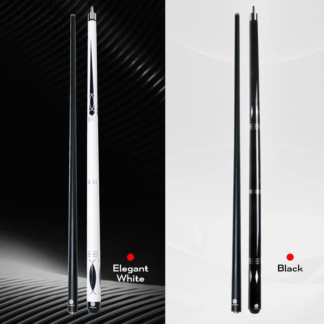 PONIOS Carbon Fiber Pool Cue Stick, 2pieces 58inch Low Deflection Professional Cue Stick for Billiards, Carbon Fibre Shaft with 11.5mm/12.5mm Tip (19oz-20oz) view 4