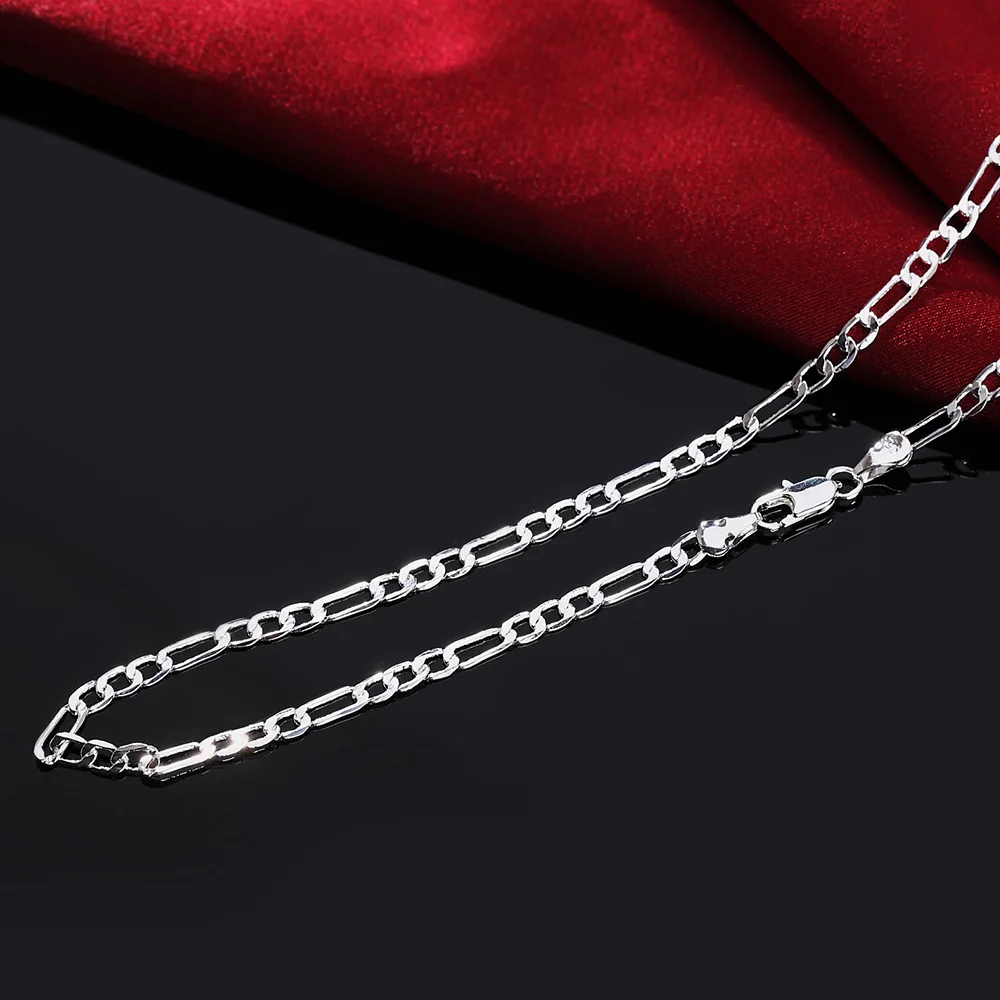 925 Sterling Silver 16/18/20/22/24/26/28/30 Inch Chains Necklace For Women Men Luxury Designer Jewelry  GaaBou